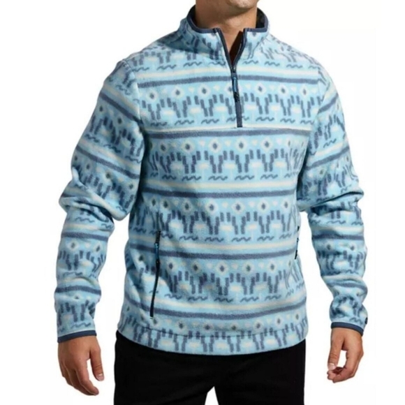 Chubbies The Sand Of Time Quarter Zip Fleece Pullover Size Medium - Picture 1 of 8